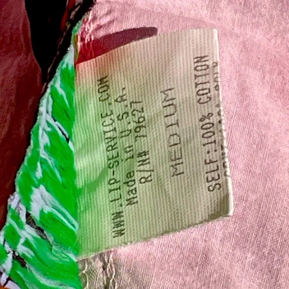 Vintage 90s y2k 2002 Lip Service Rosary Garden Pink Wicked Wench bloomers witch - Picture 5 of 5